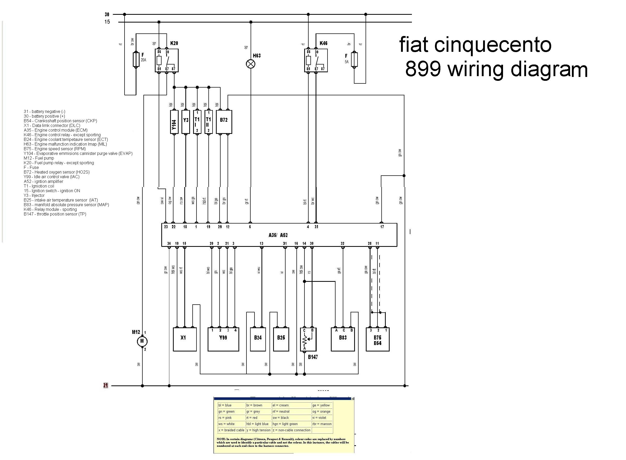 899 wiring information/diagram