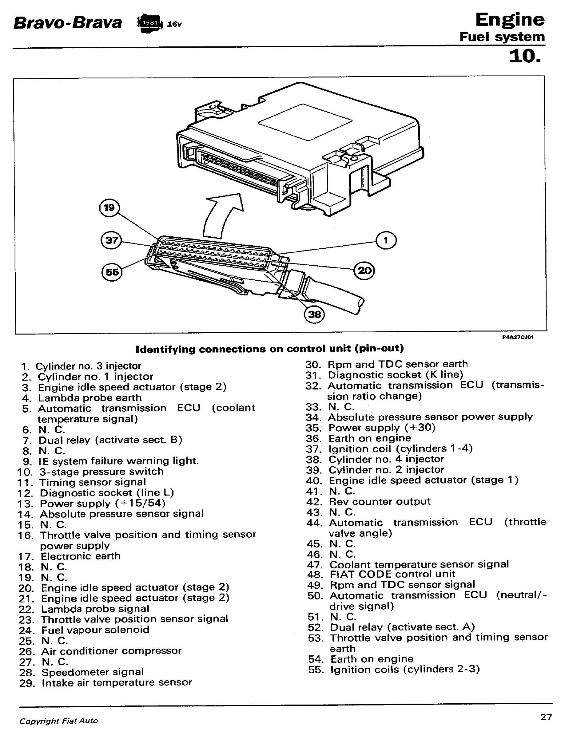 Technical Brava 1.6 16v wiring diagram The FIAT Forum