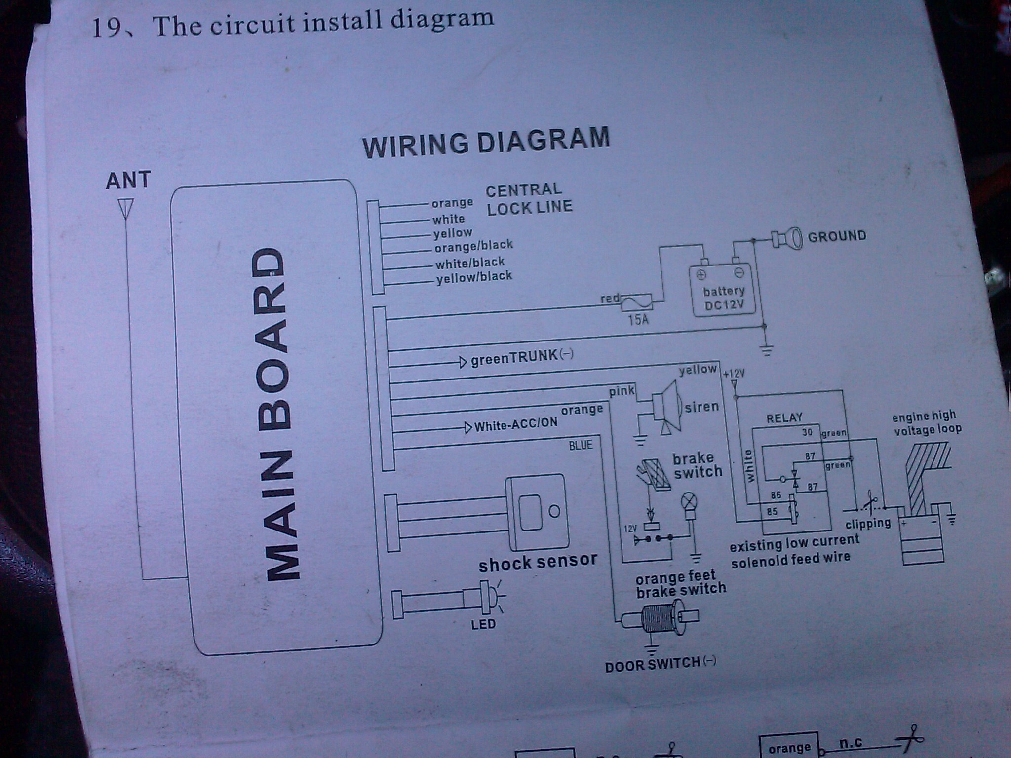 Technical: Help Wiring up Remote locking - The FIAT Forum