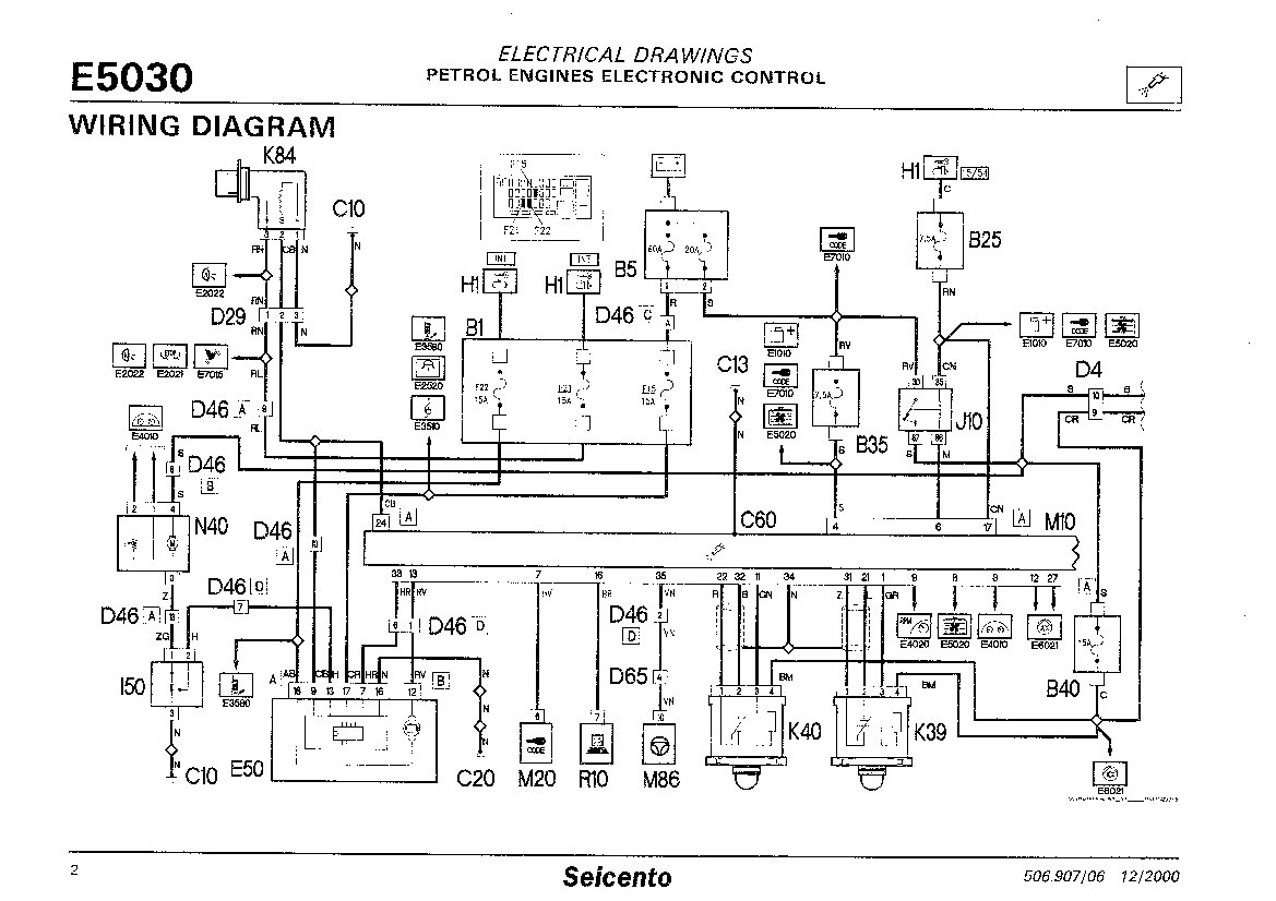 Technical  Seicento Coilpack Wiring