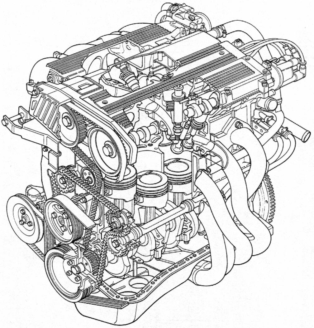 Drawings of honda engine #4