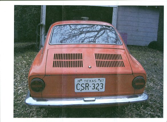 Stan's 1967 Fiat 850 Coupe Rear