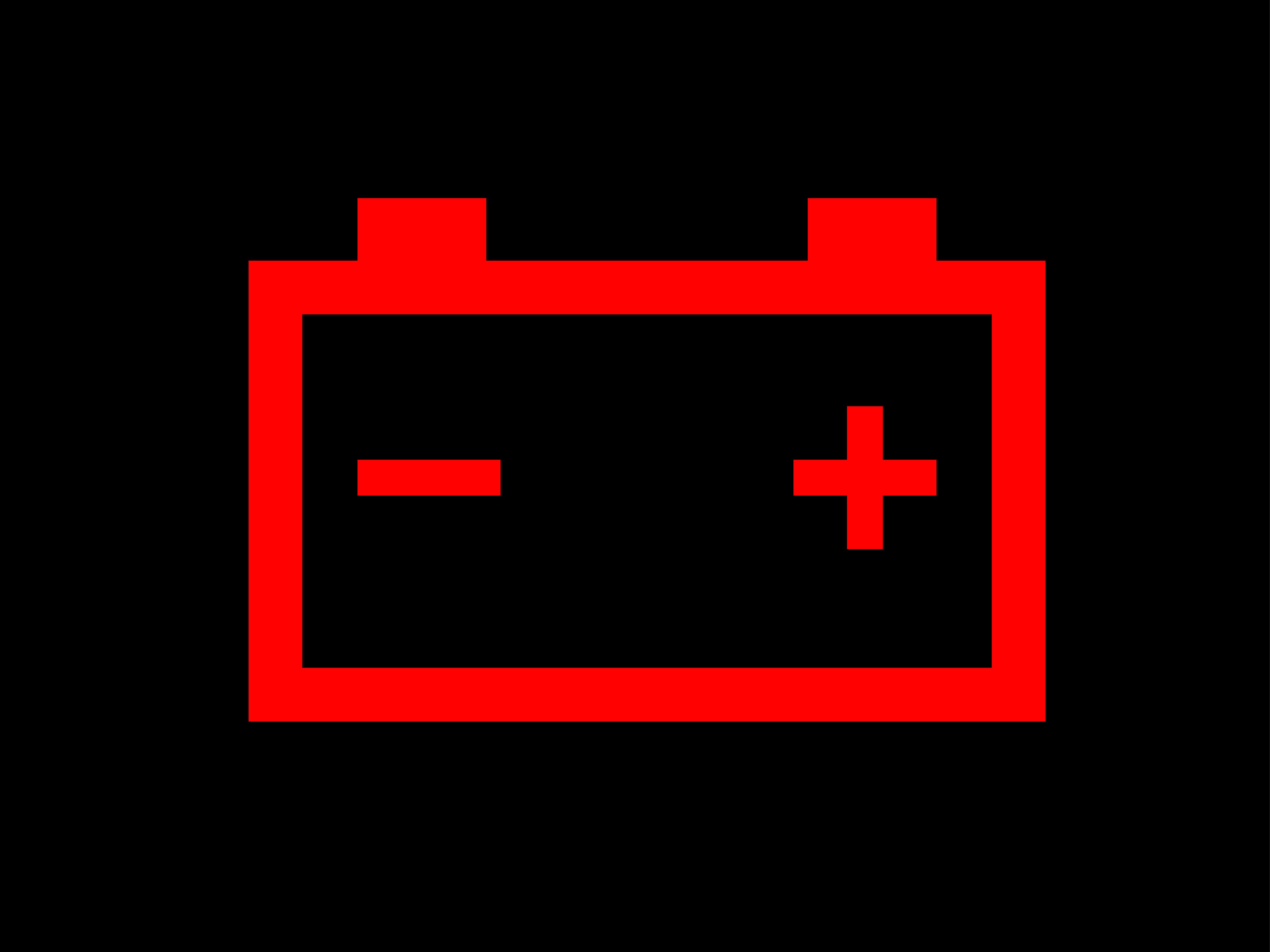 Battery light on car discount