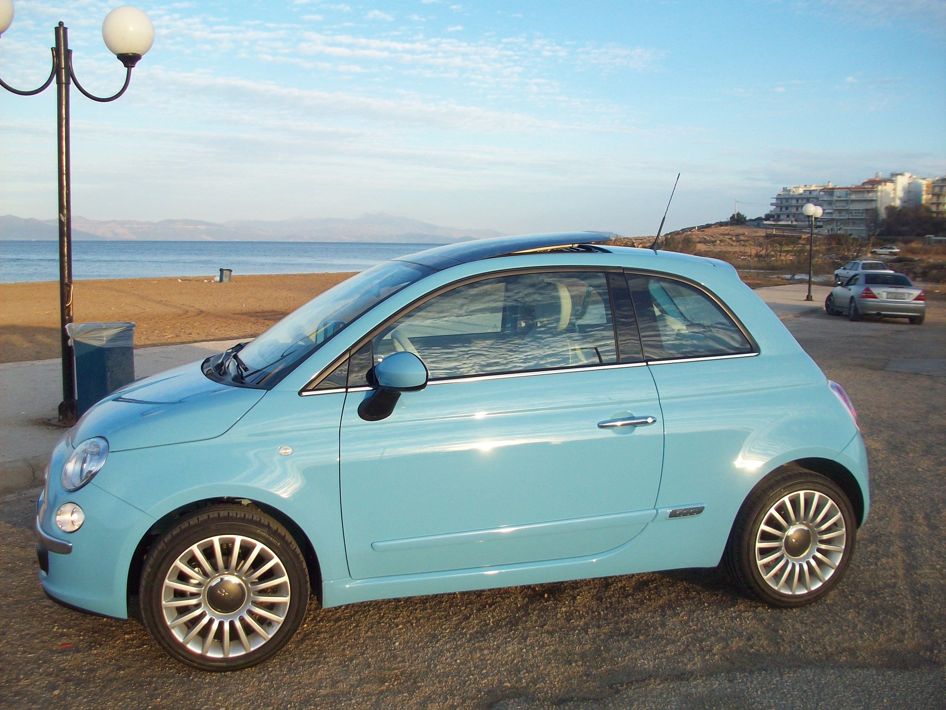 Fiat 500 авто цвета