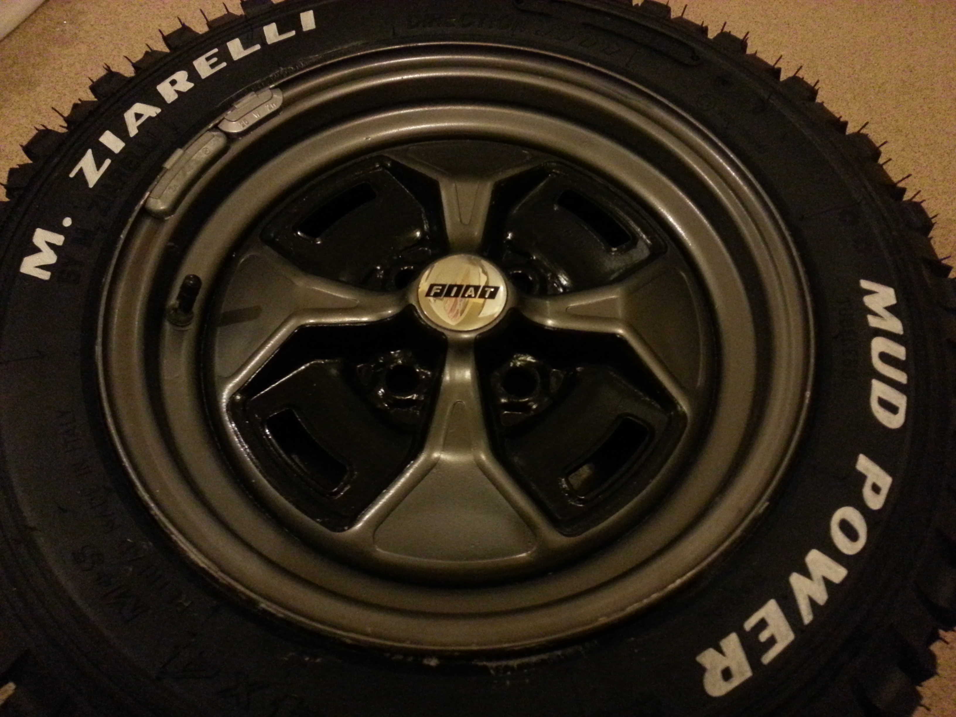 131 Rims with the new off-road rubber