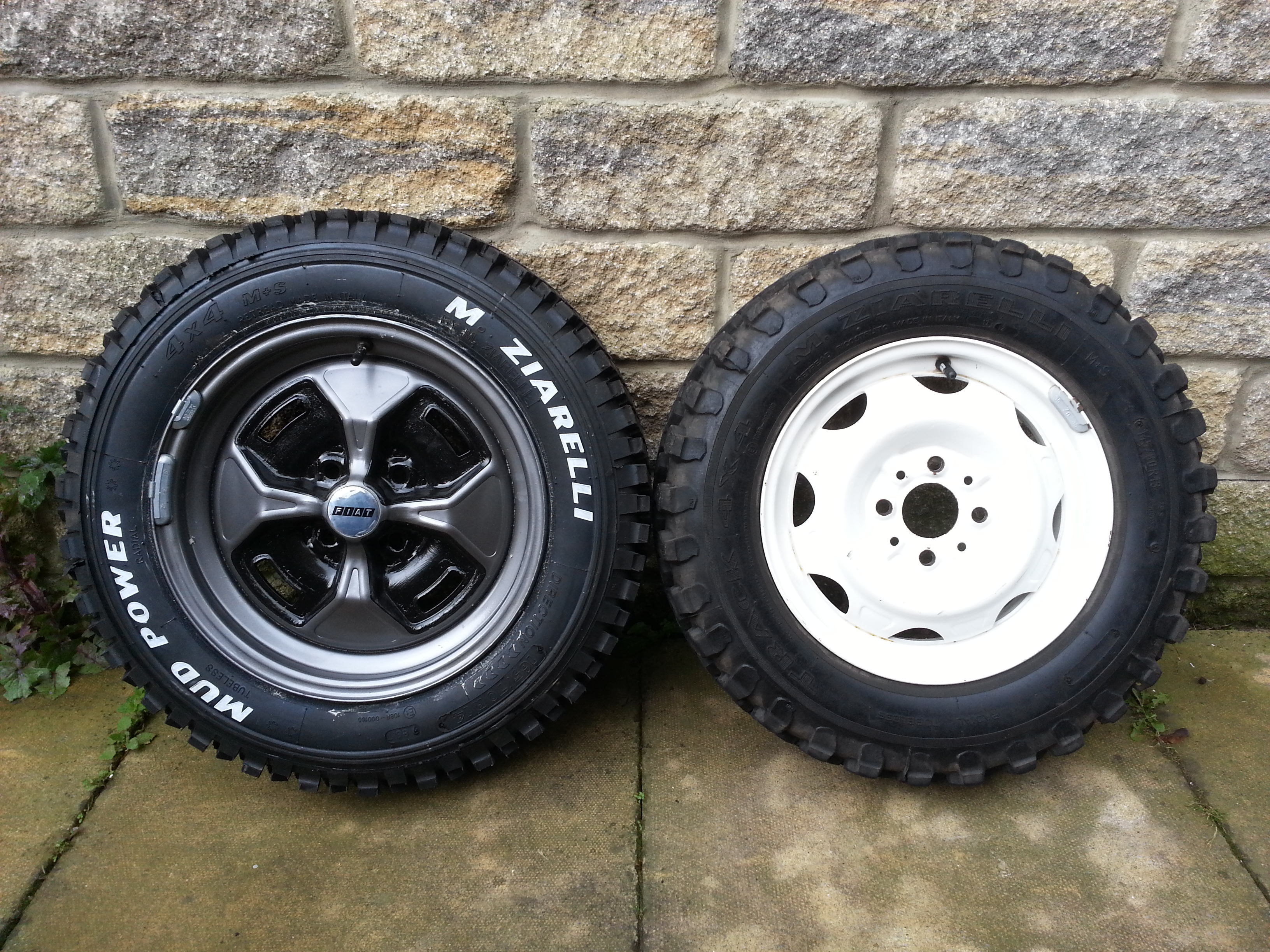 131 Rims with the new off-road rubber