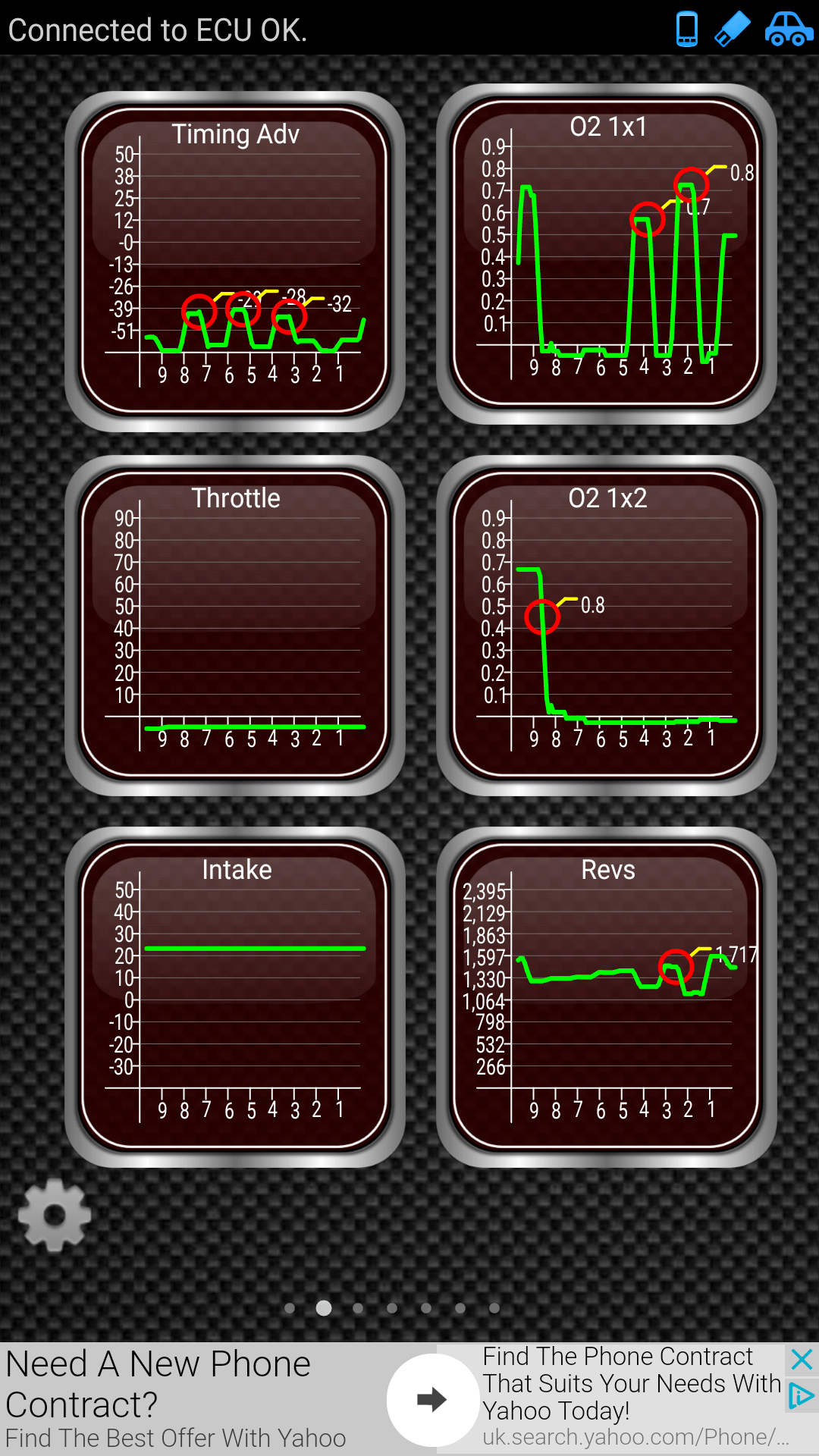 6. Throttle pressed to 2000 rpm on tacho (part 4)