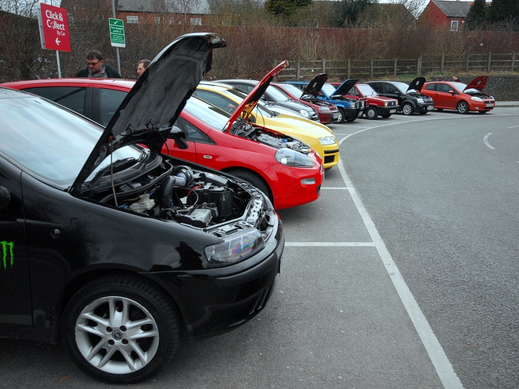 A herd of FIATs