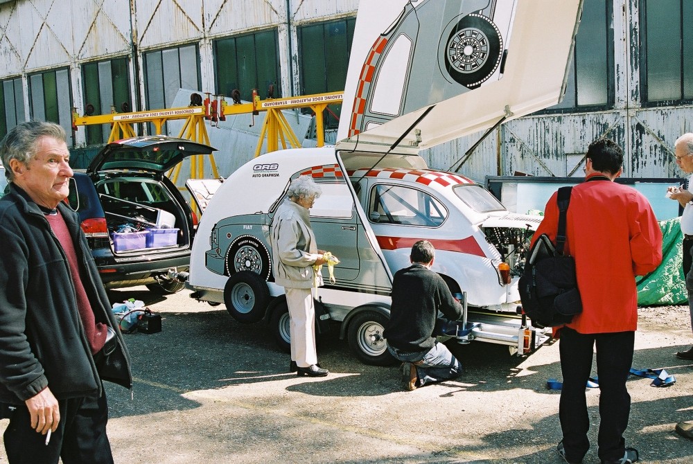 Abarth 500 going back into its box
