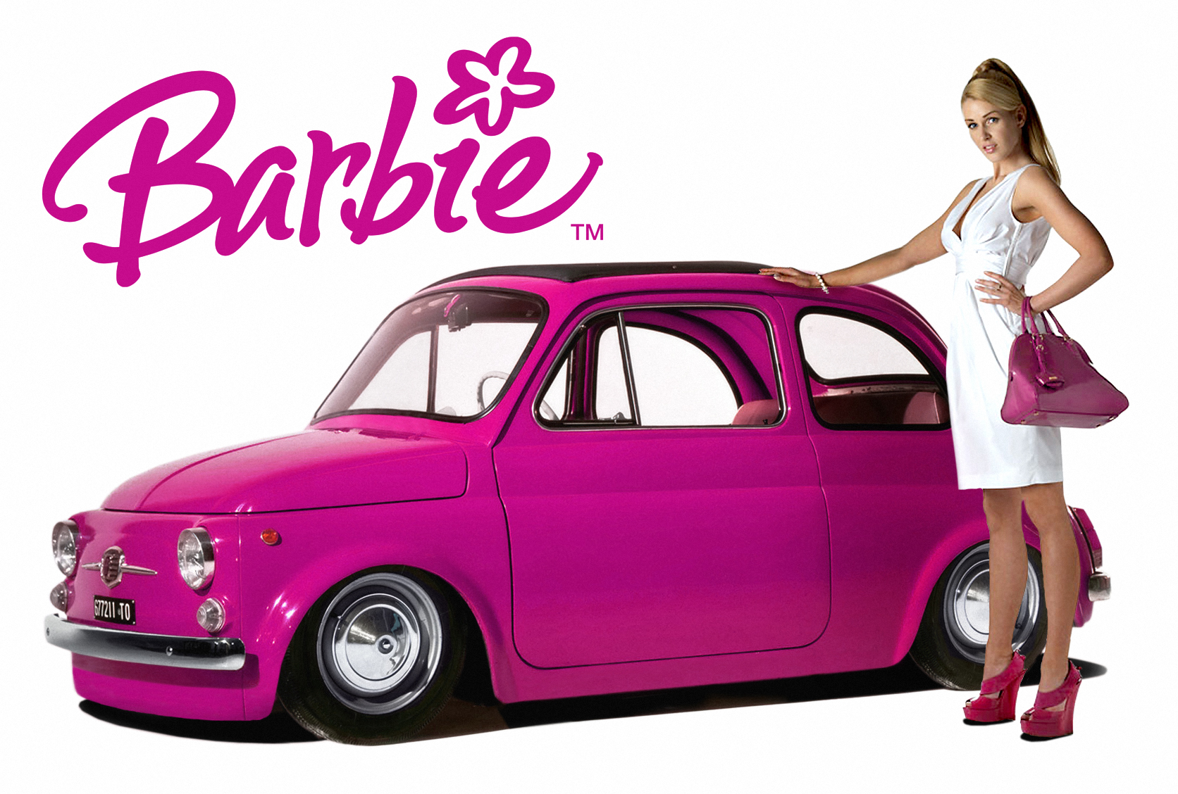 Barbie Fiat 500 Photoshop
