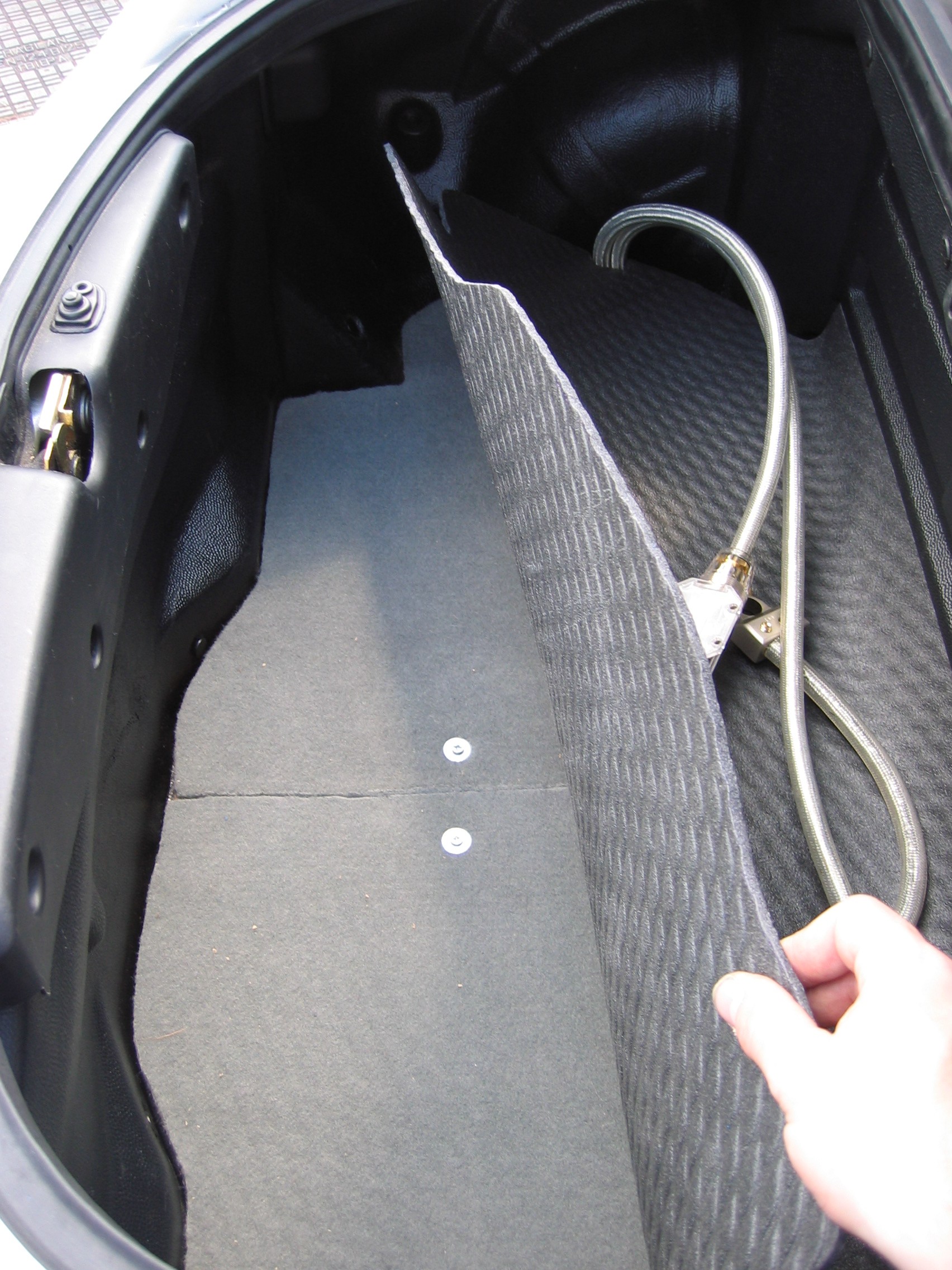 Battery relocation mod finished