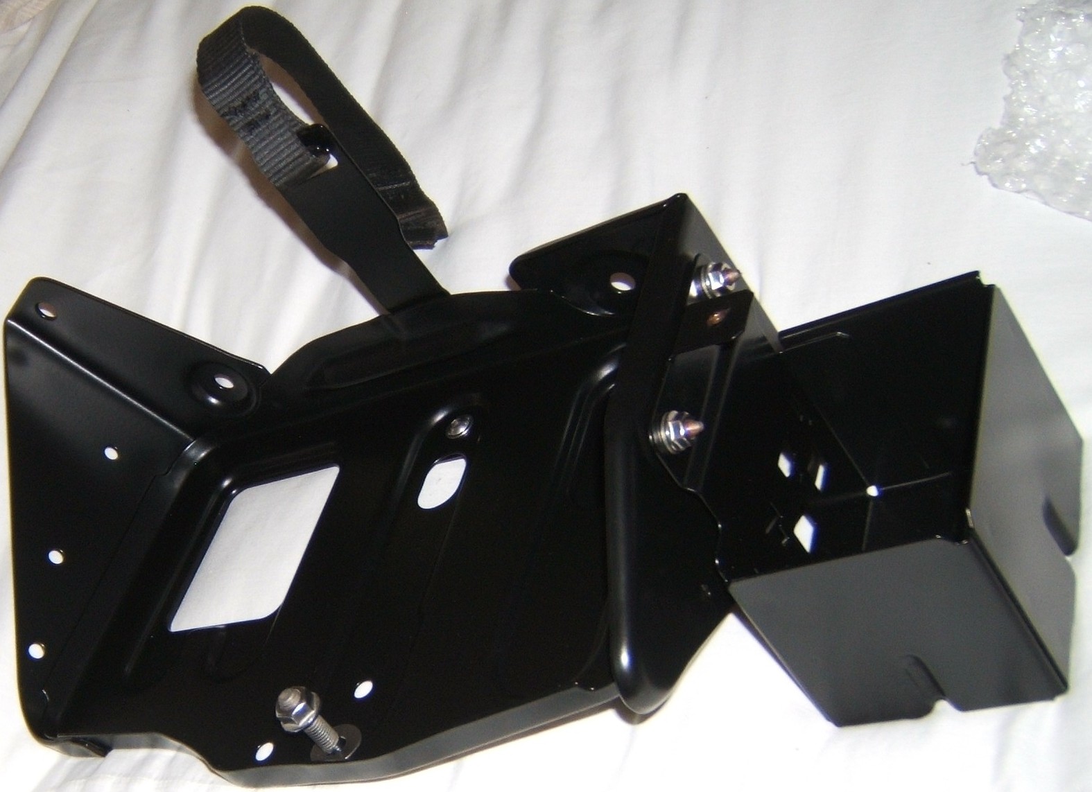 Battery Tray Powder Coated Semi-Gloss Black Stainless Steel Bolts