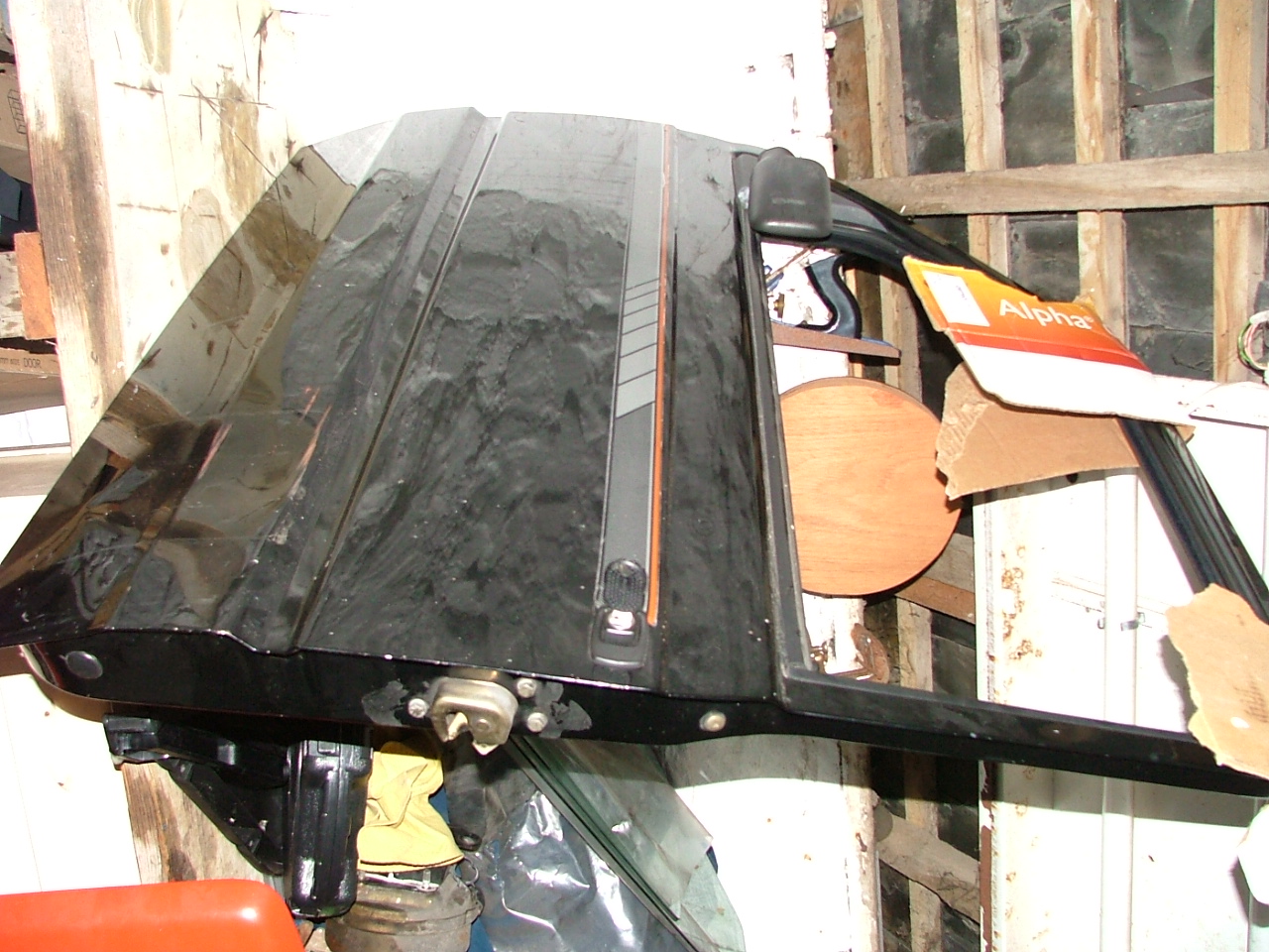 Black Classic Panda doors and bonnet