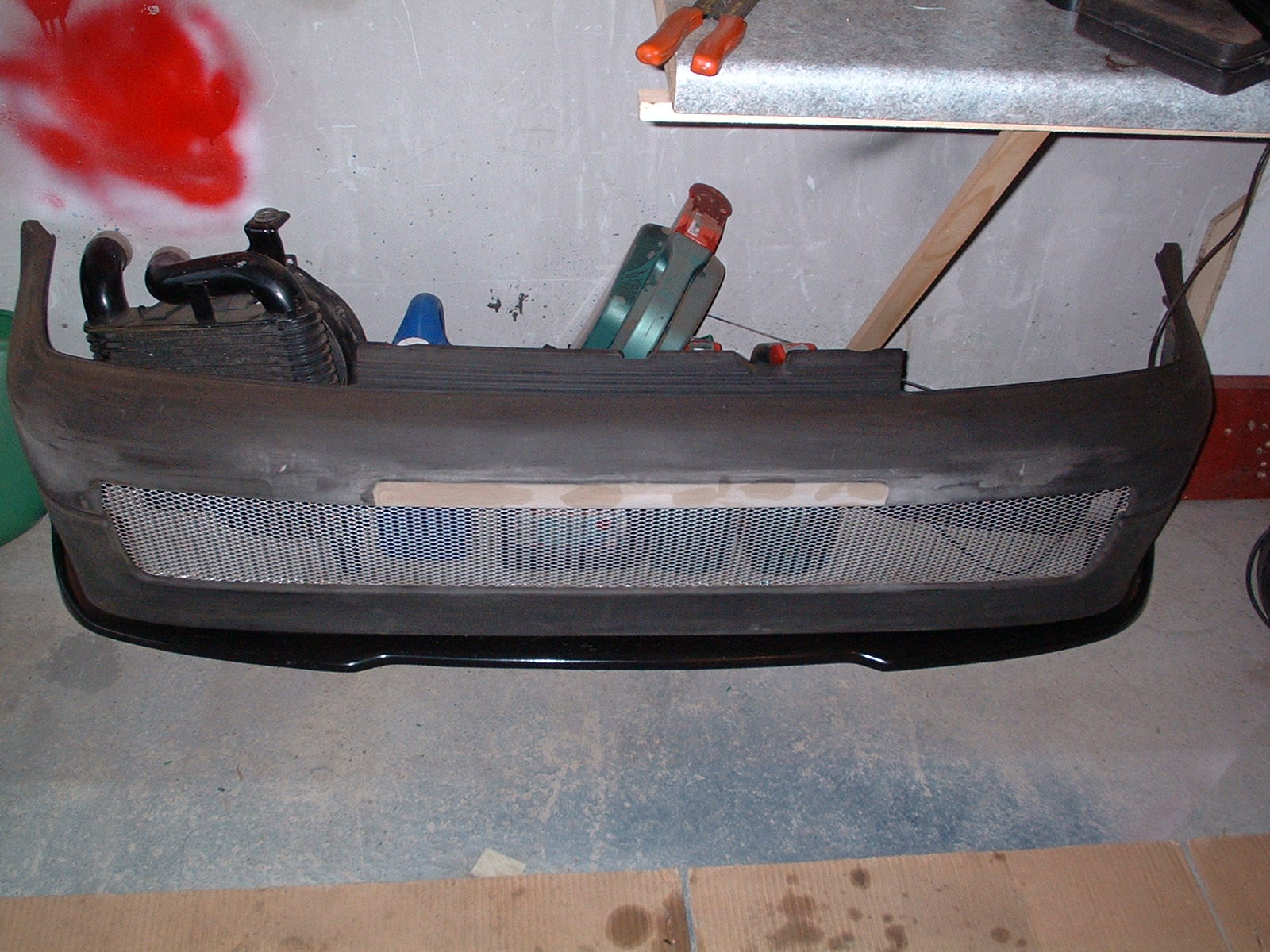 Bumper in progress