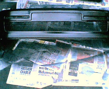 Bumper meshed & sprayed