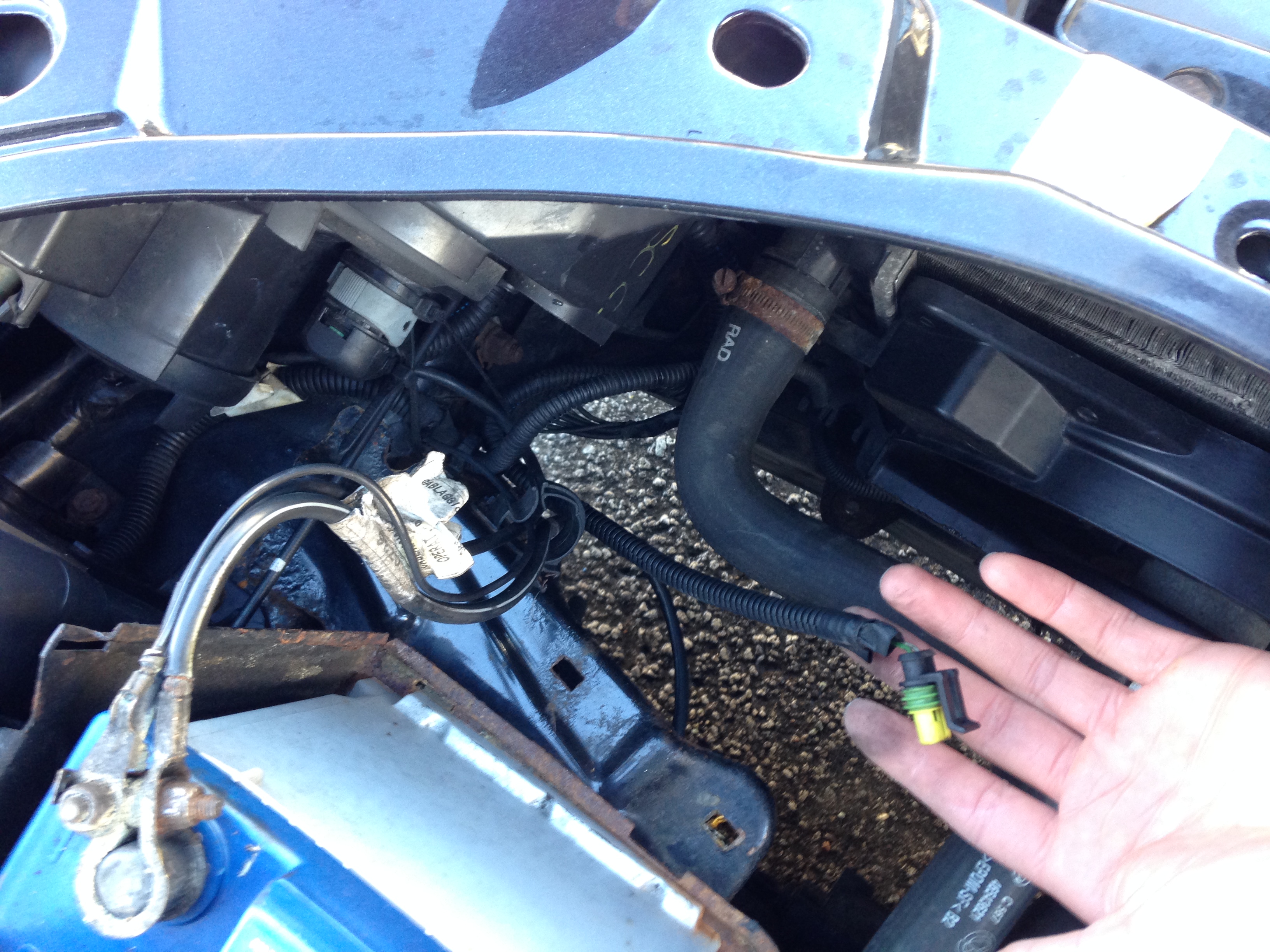 Cable in engine bay