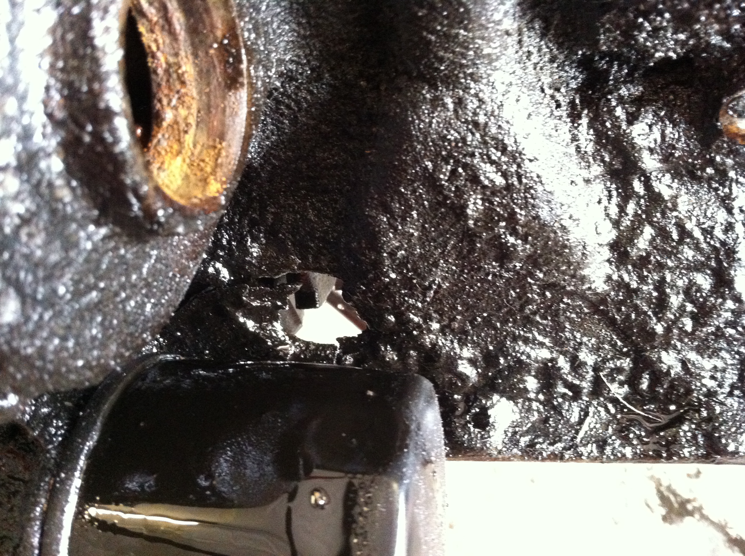 damaged engine.