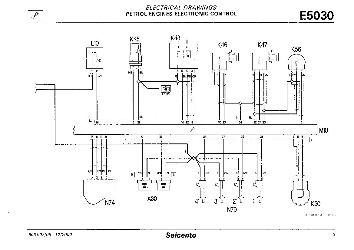 Fiat 500 D Wiring Diagram