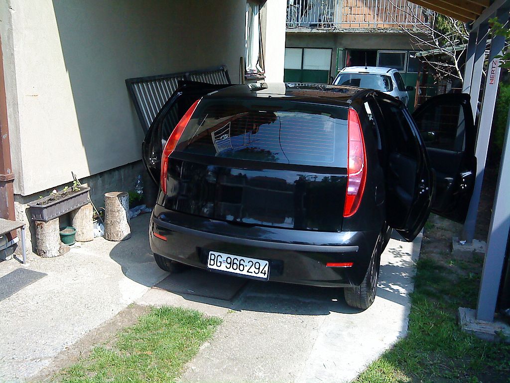 Debadged rear door