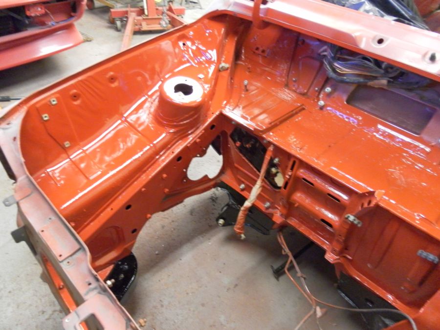 engine bay painted 2