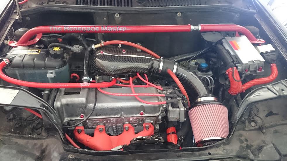 Engine bay.