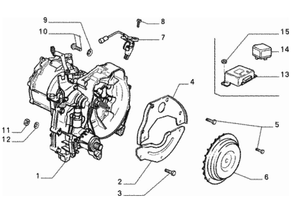 ePER gearbox and clutch