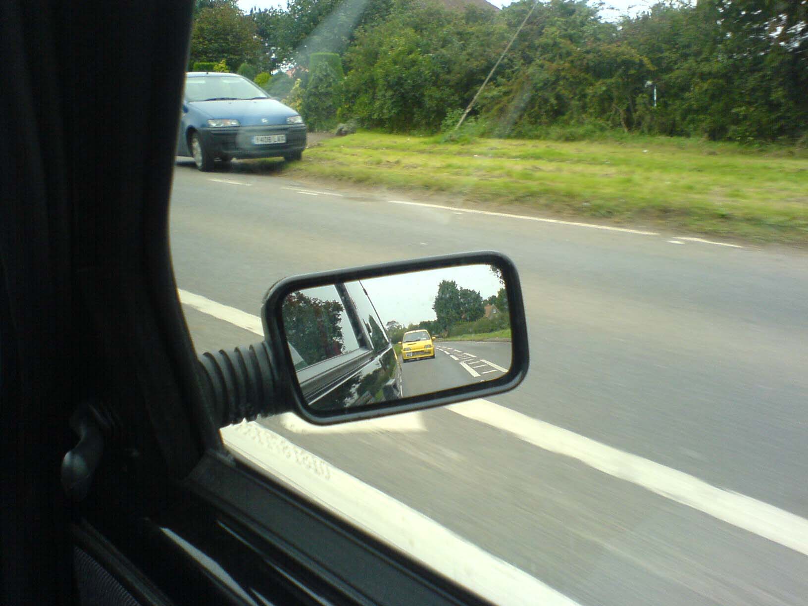 Fancy wing mirror shot