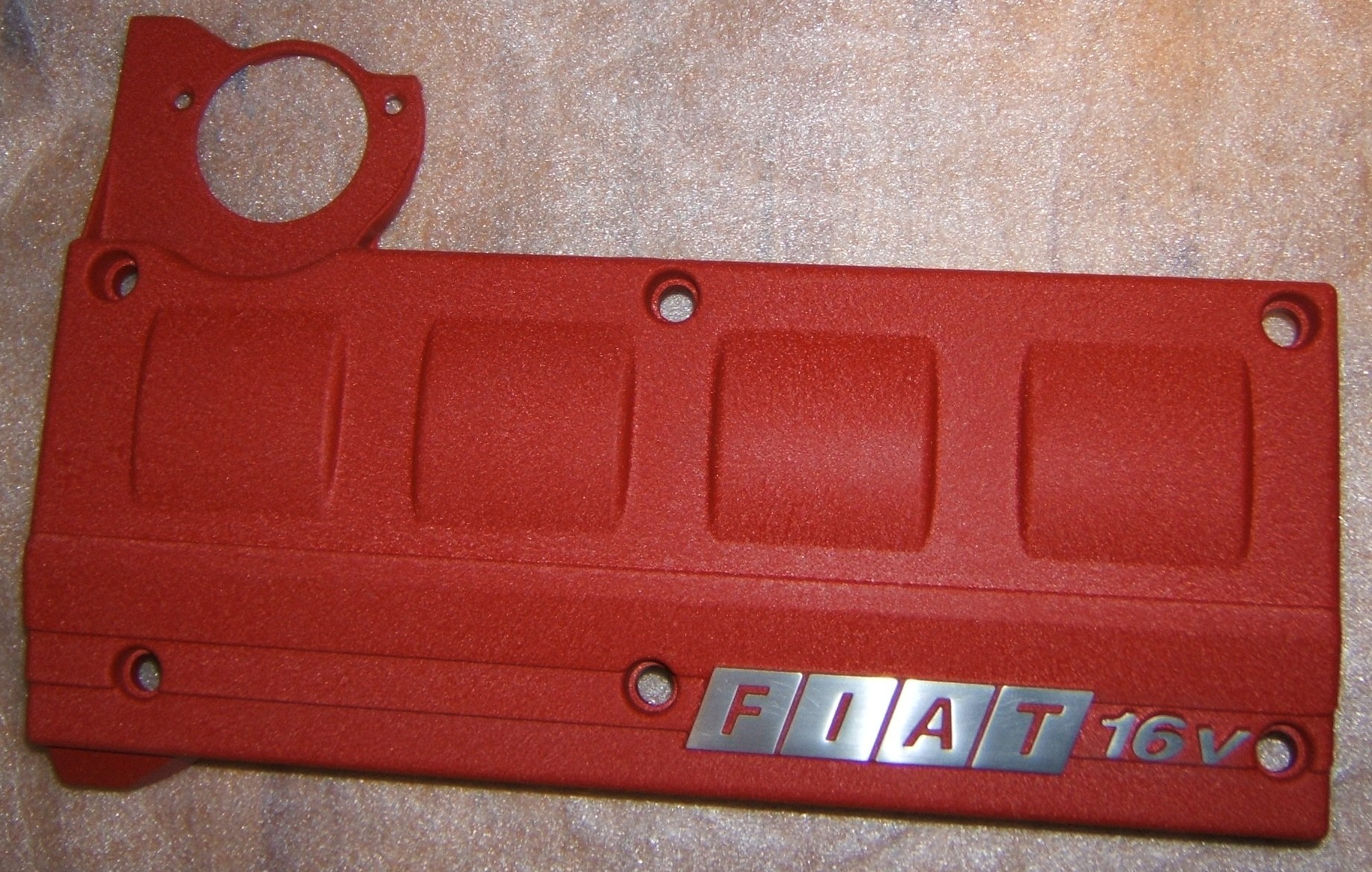 Fiat Bravo 1.8 1747 Cam Cover Rocker Cover Powdercoated in crinkle red