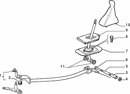 Fiat Bravo 1.8 1747 Gear Linkage