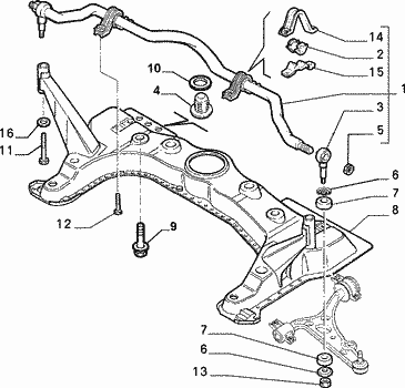 Fiat Bravo Subframe