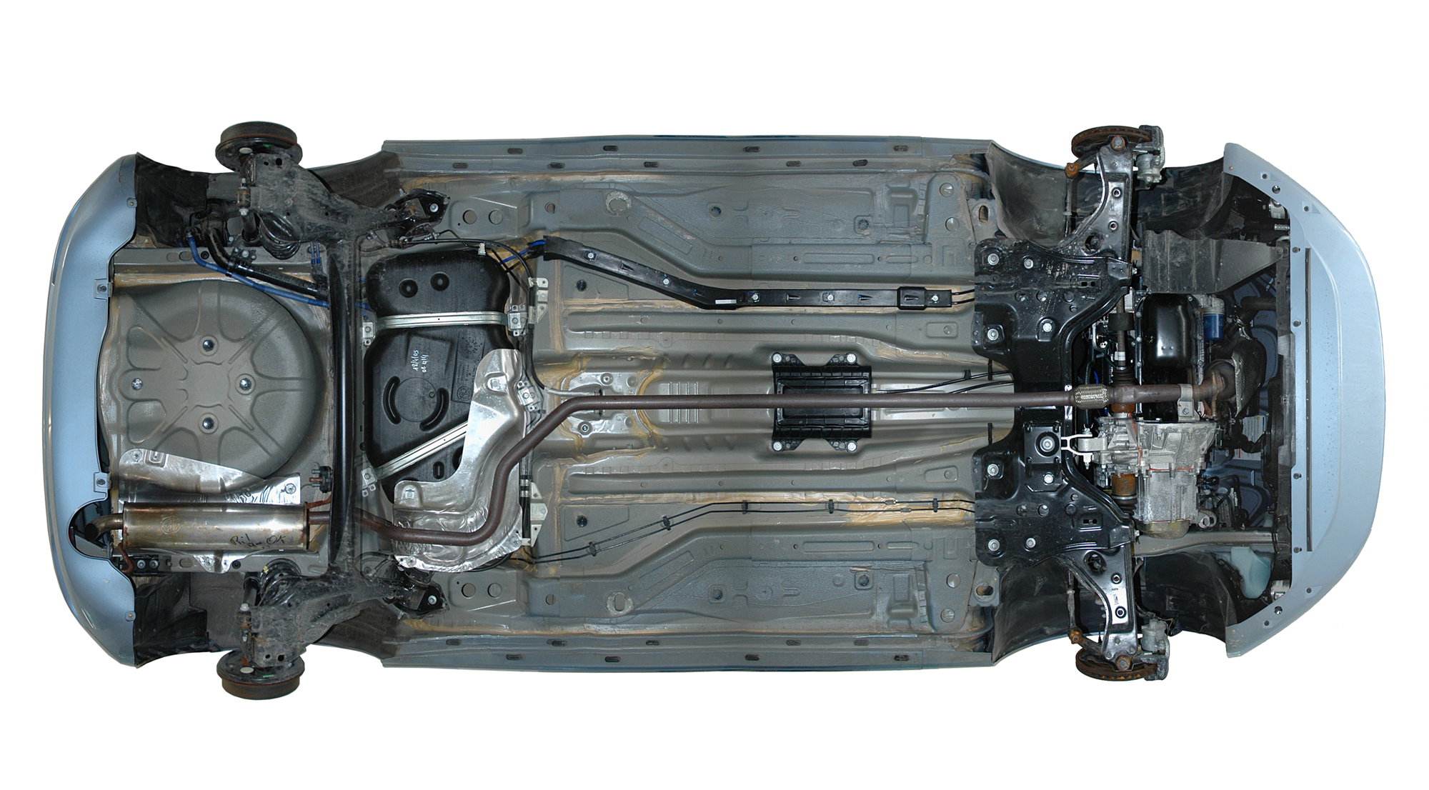 fiat grande punto underneath