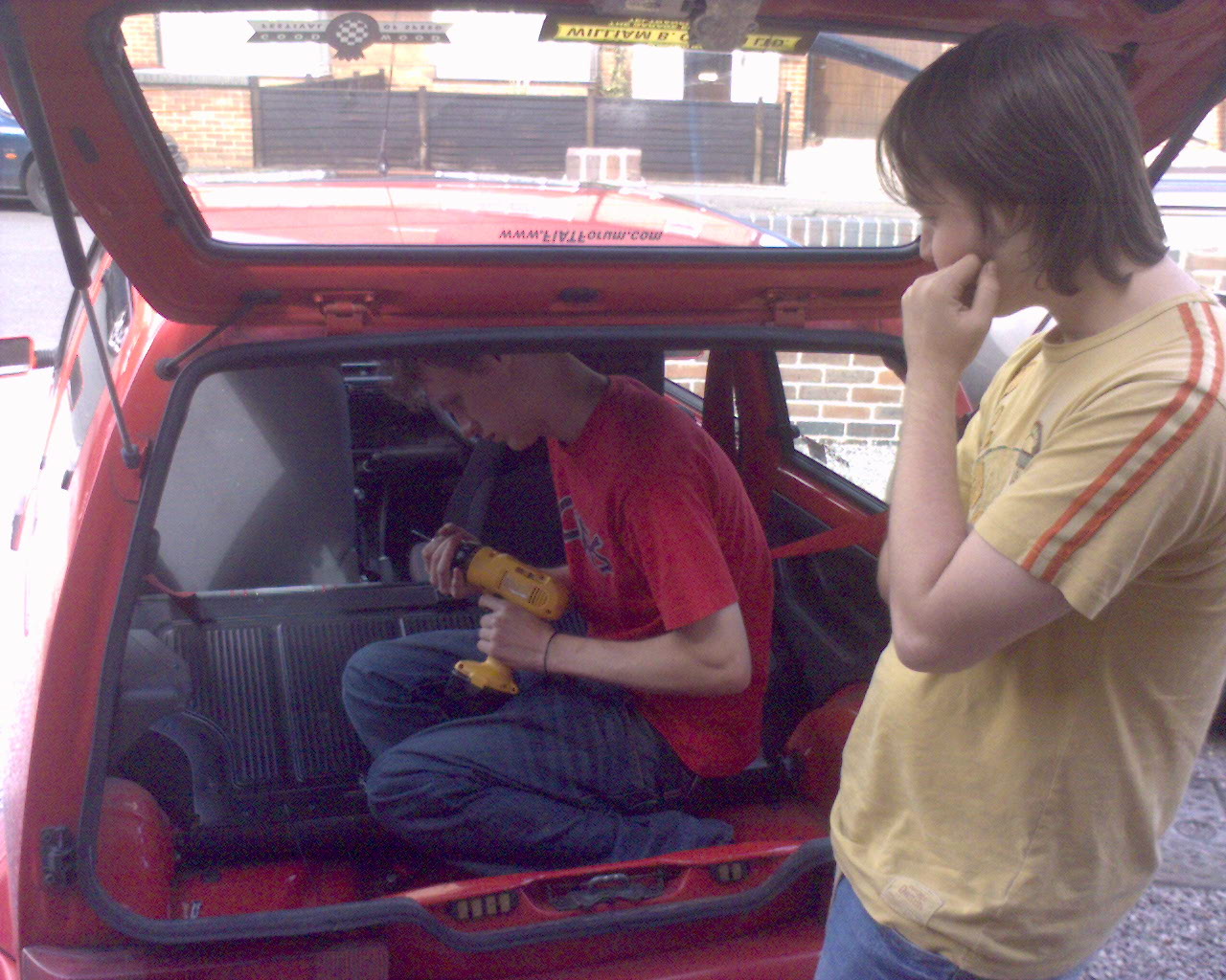 Fitting my Abarth seats!