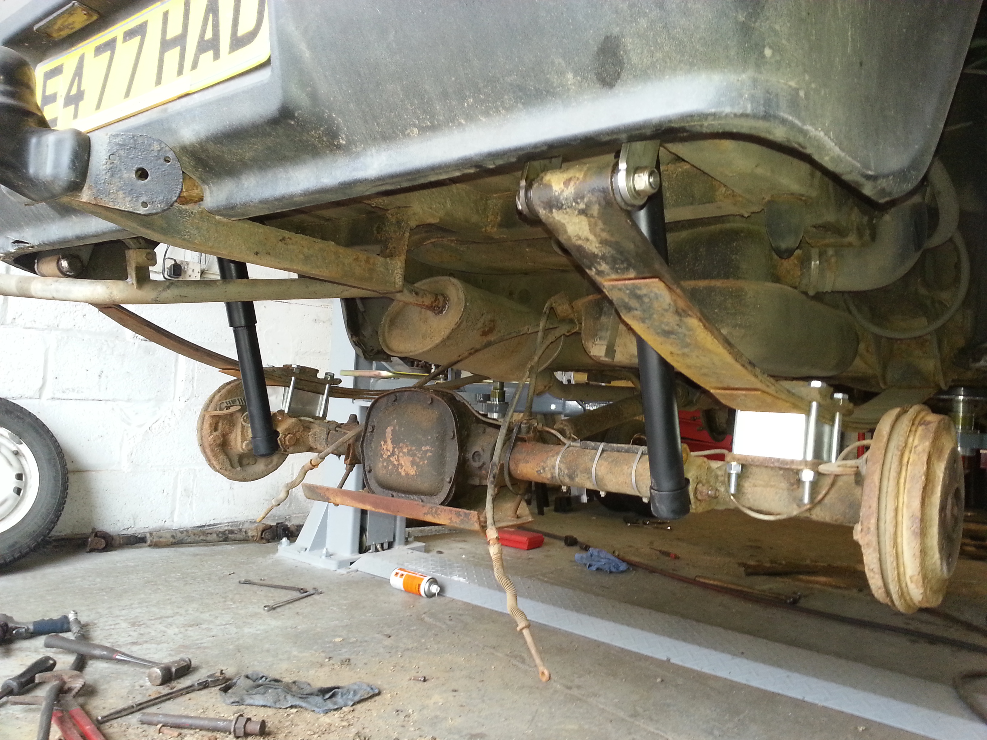 Fitting the 4x4 lift kit