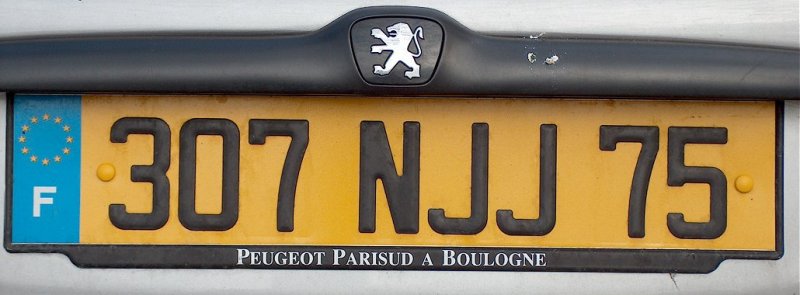 French_licence_plate