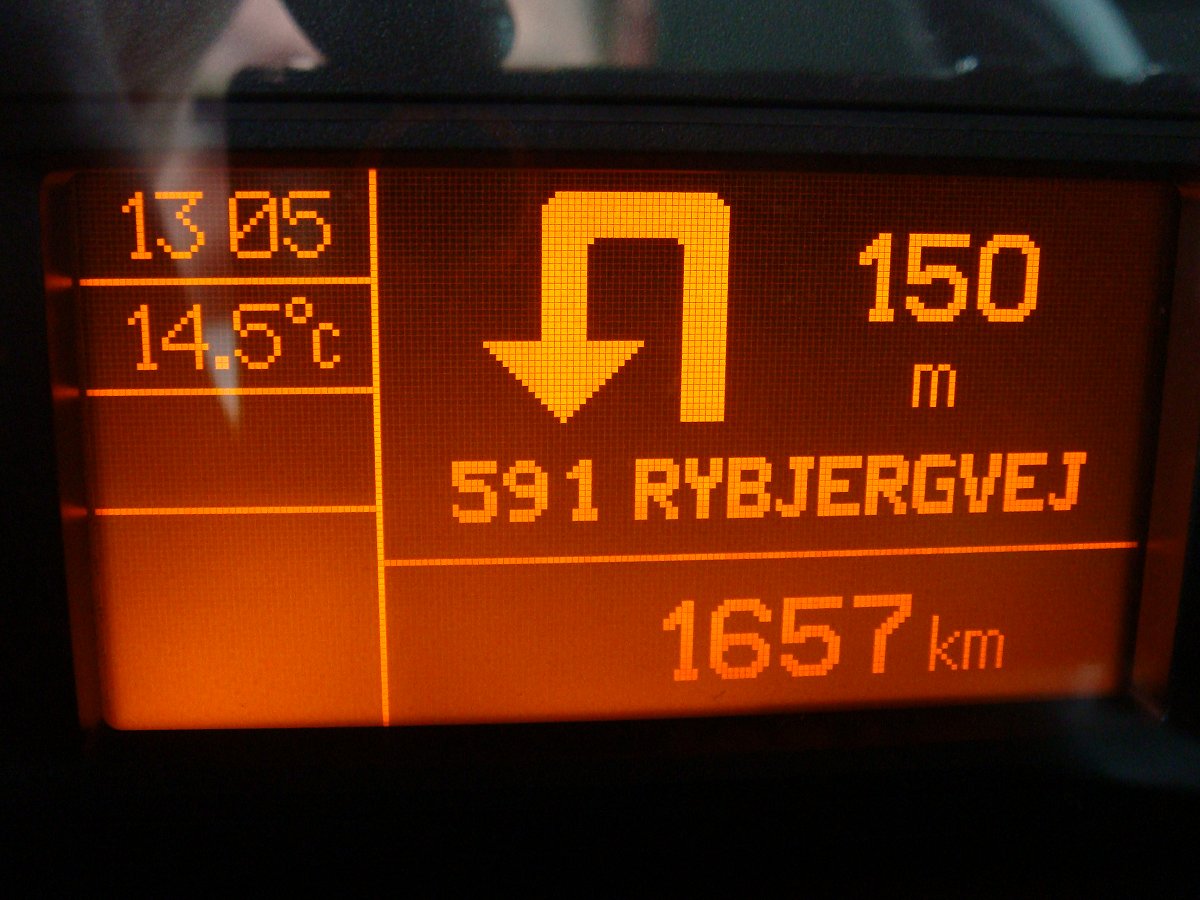 GPS Info from TomTom on the Multifunction display