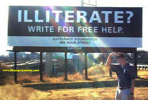 illiterate??