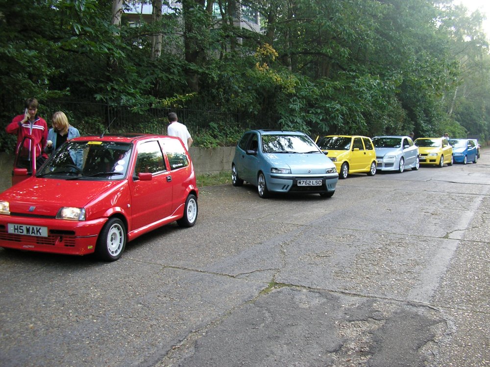 Italian cars only queue.