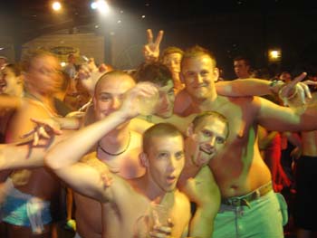 lads in the foam party
