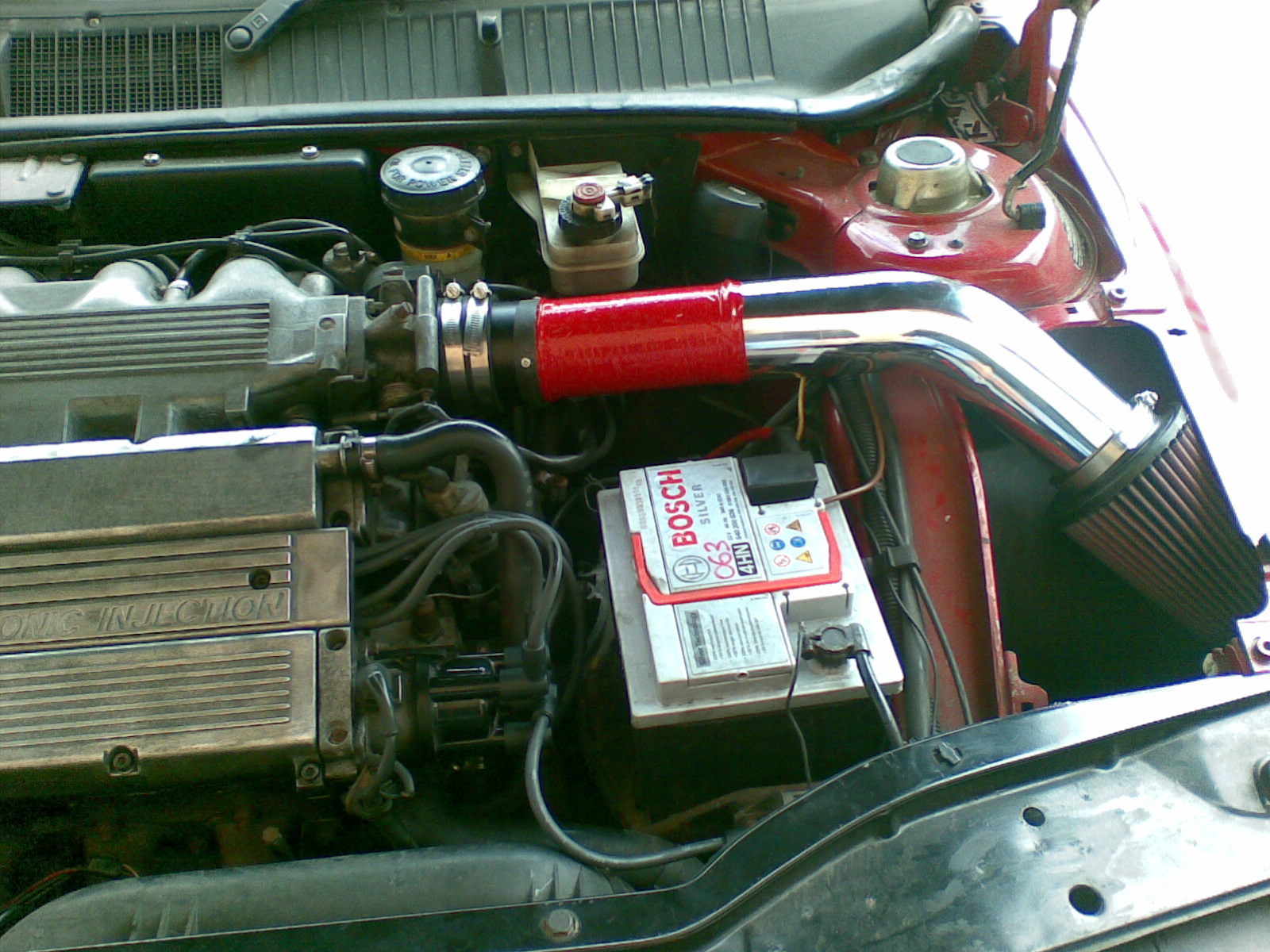 my attemped at ducting my air filter to inner wing