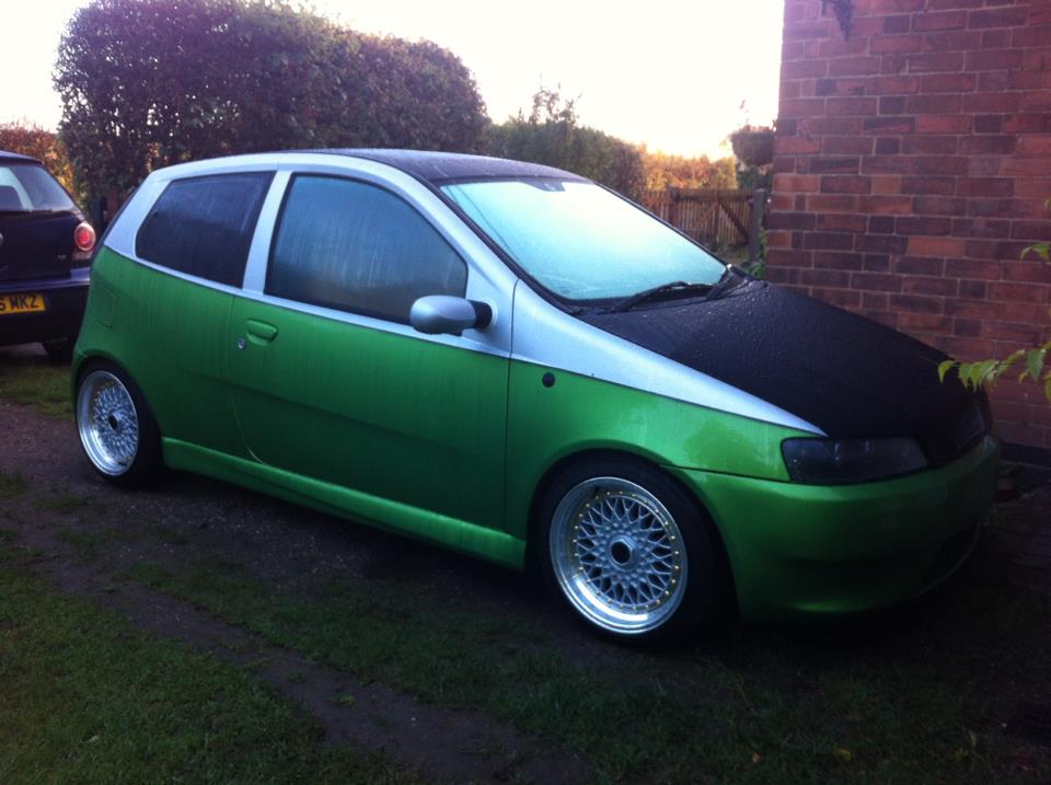 my fiat punto! sporting, first car BuiltNOTBrought