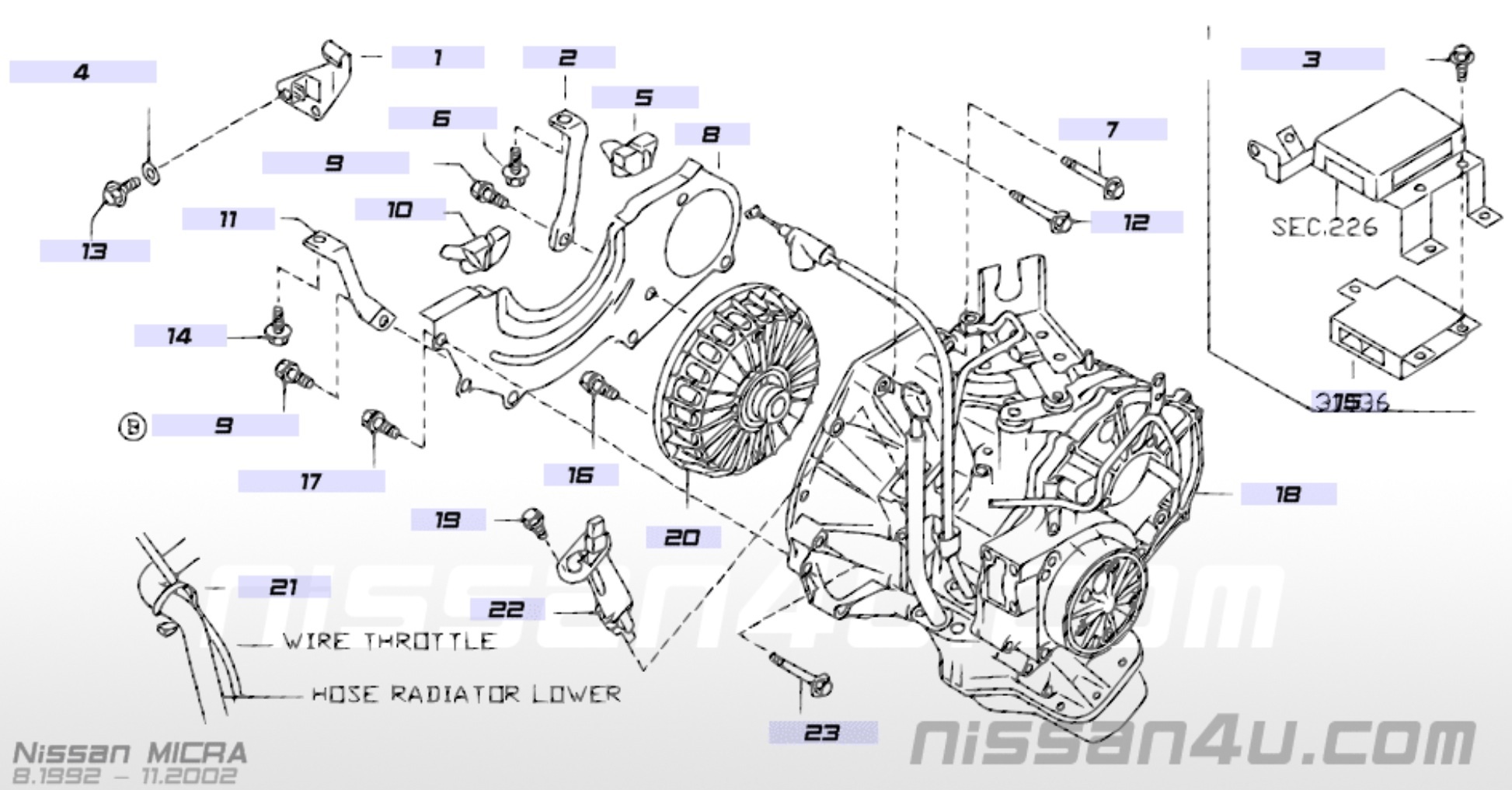 Nissan CVT schematic