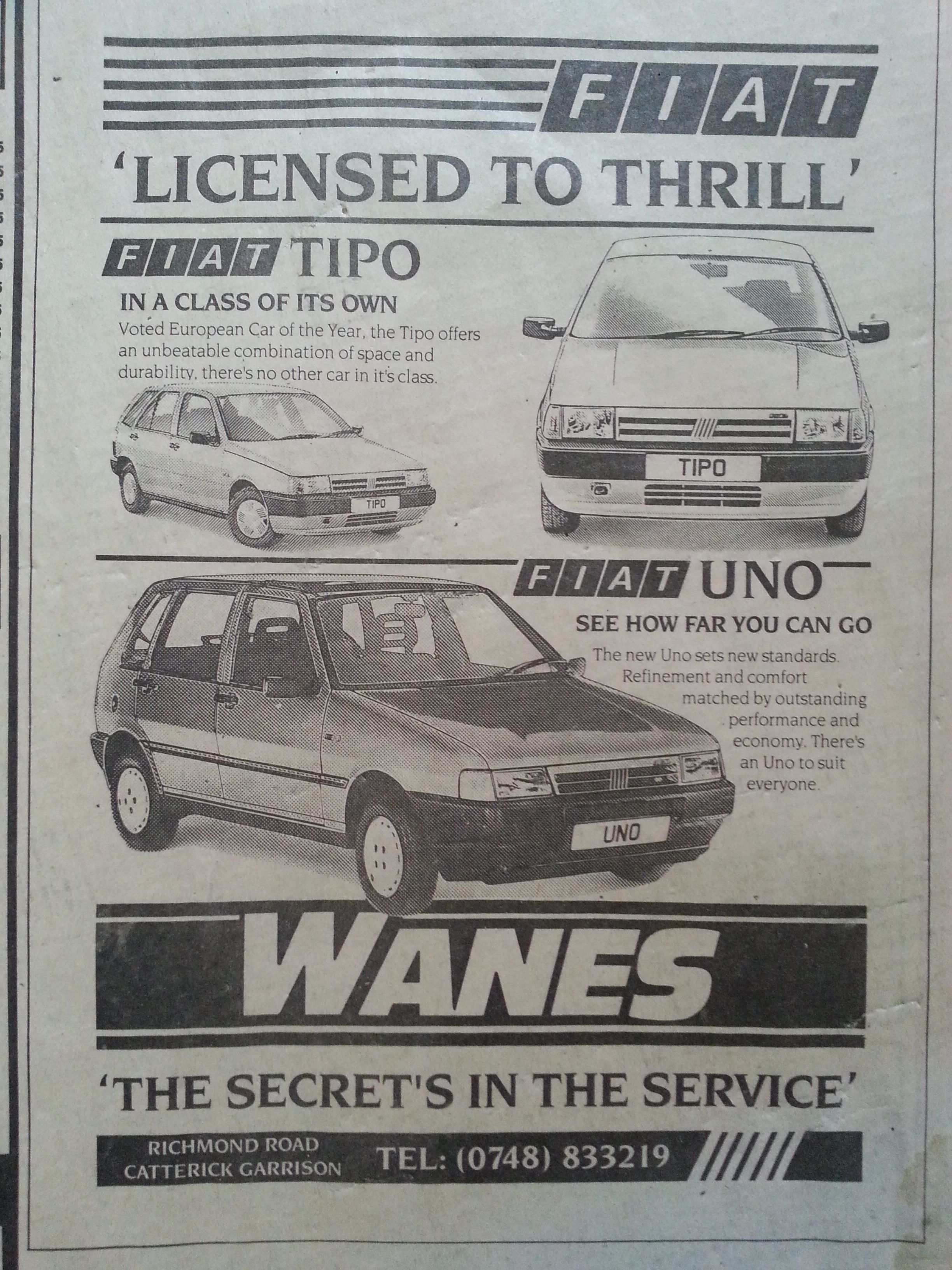 Old Fiat adverts