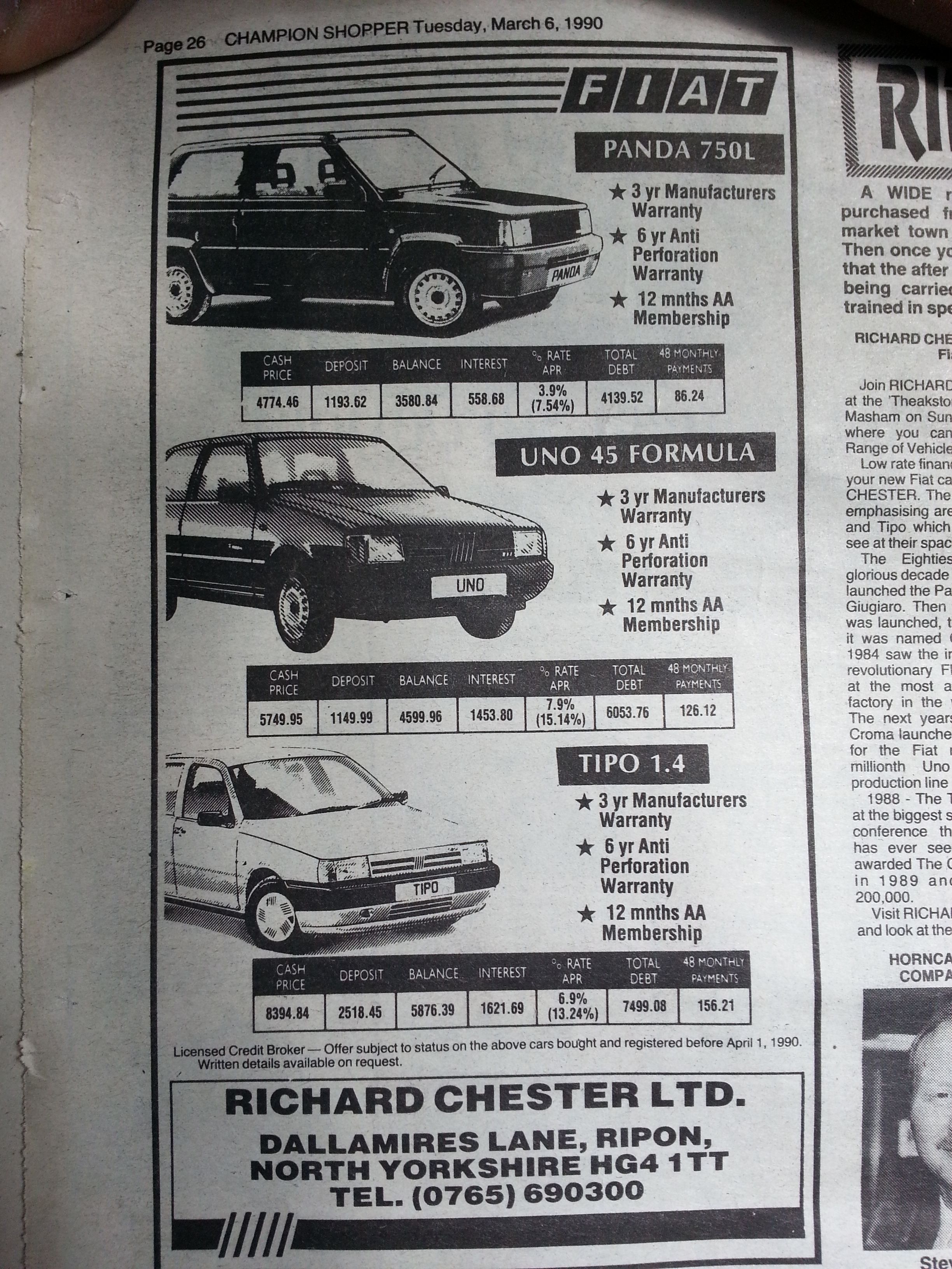 Old Fiat adverts