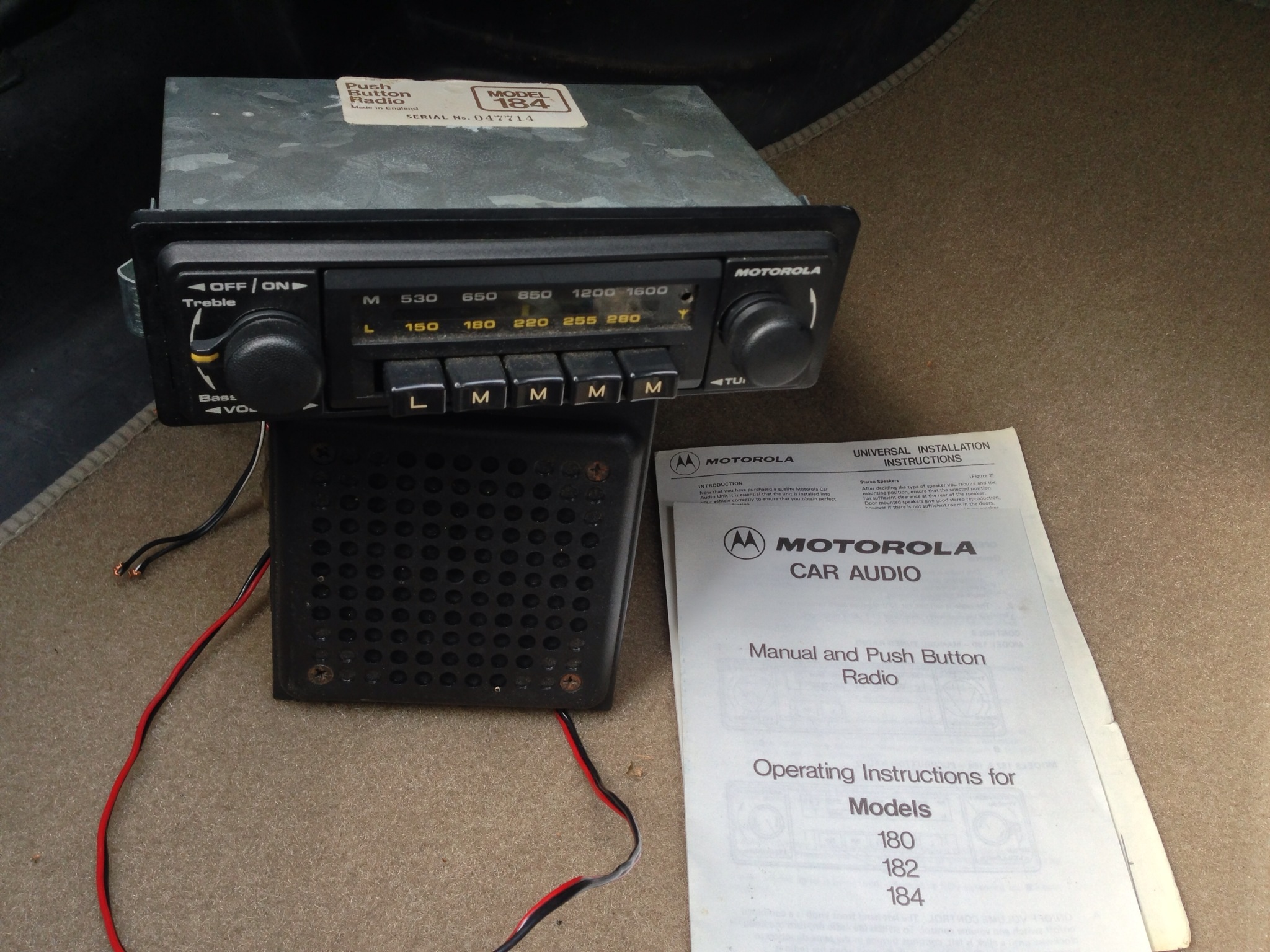Old radio and speaker