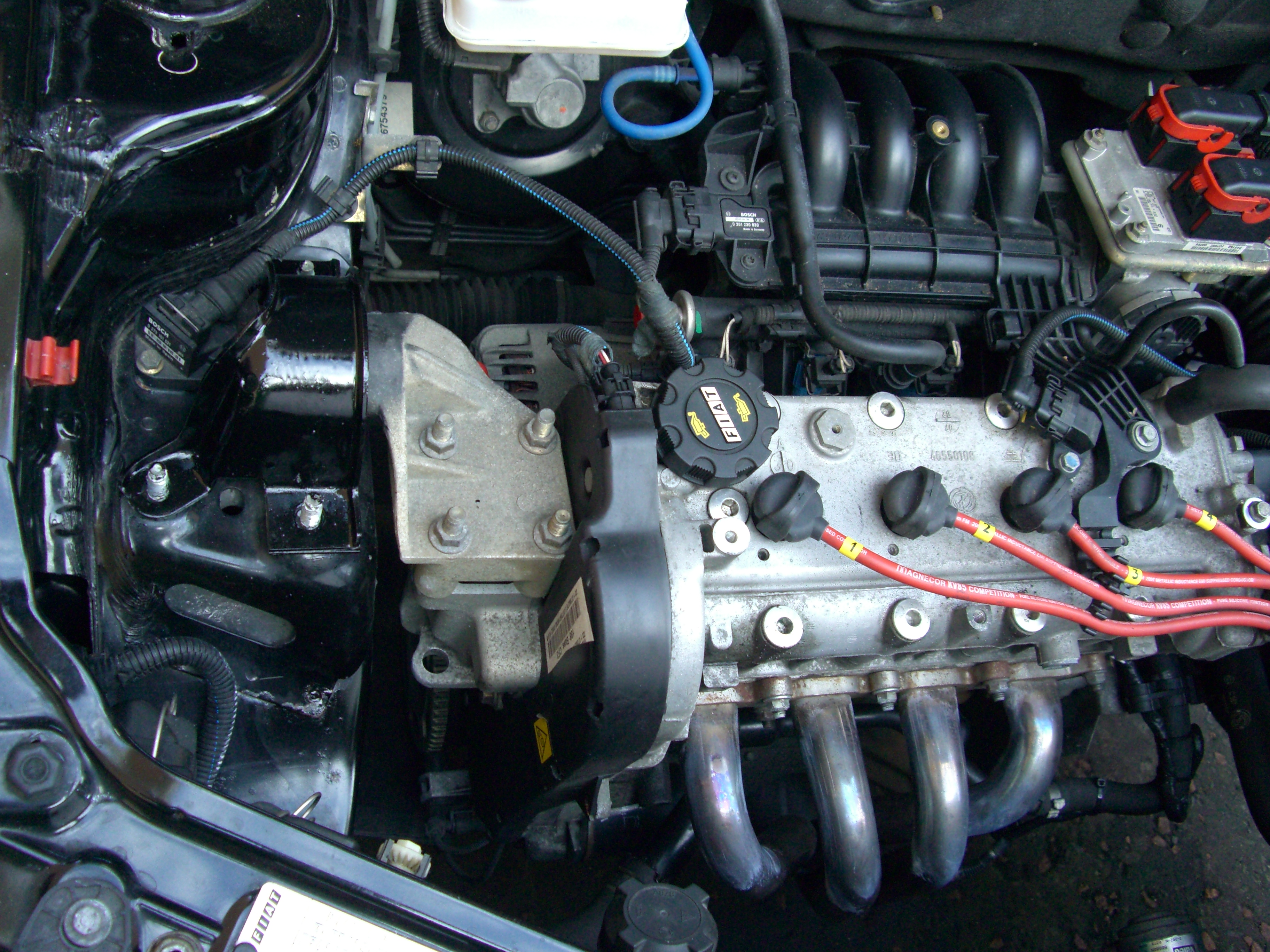 Painted engine support