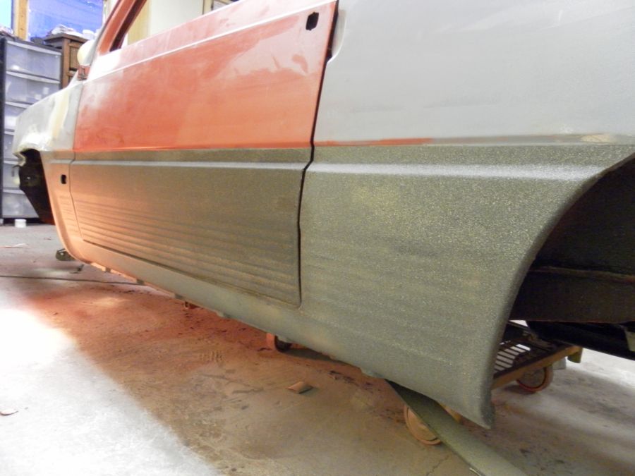 passenger side texturd finish