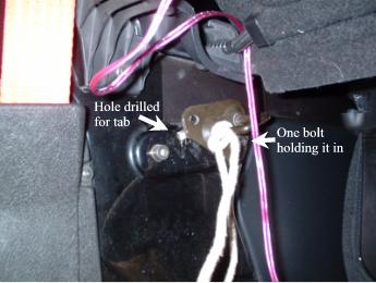 Sei rear seat bracket