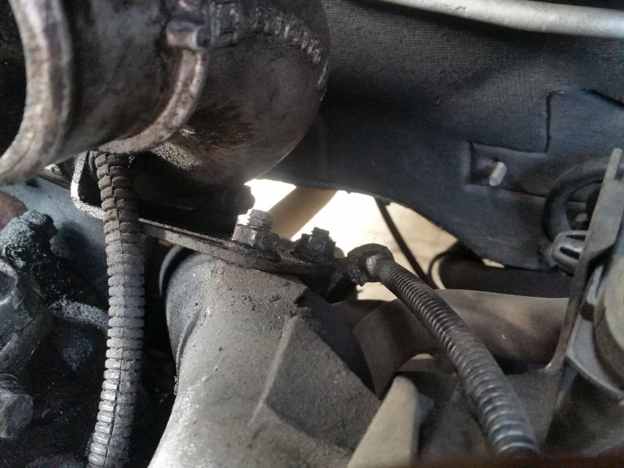 thermostat removal - main bracket