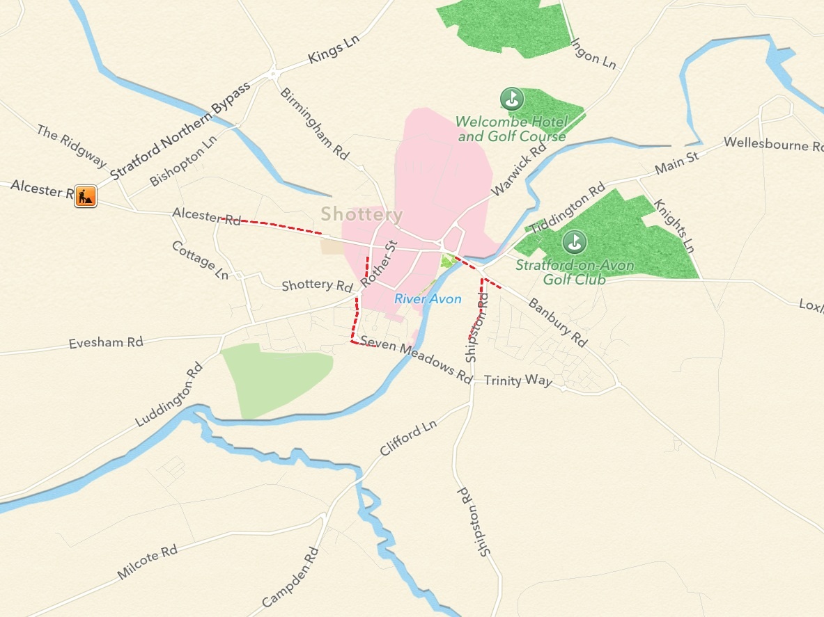 Where's Startford-upon-Avon gone...?!