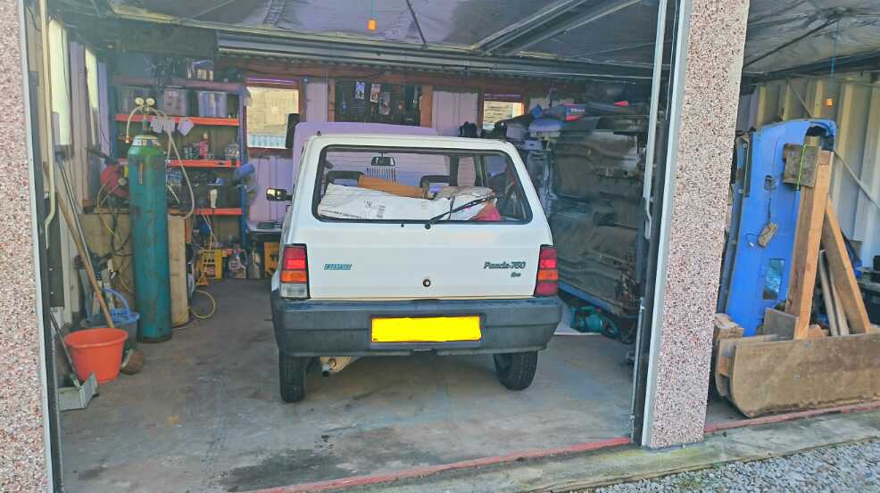 white panda mania 750 rear